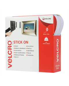 Velcro Hook and Loop Stick-On Tape 10 mtr box
