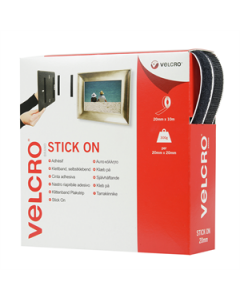 Velcro Hook and Loop Stick-On Tape 10 mtr box