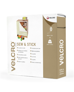 Velcro Hook and Loop Stick and Sew Tape 10 mtr box