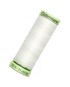 Gutermann Top Stitch Thread (111) 30m Bridal White
