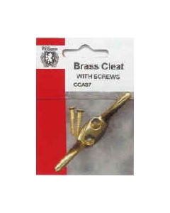 Brass Curtain Hold Back Cleat With Screws