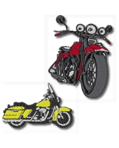 10 Set of Motorcycles Embroidery Design