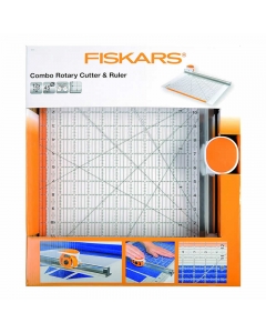 Fiskars combo rotary cutter and ruler 12x12