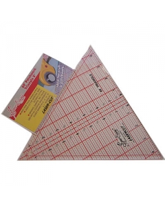 QUILTING RULER 60 DEGREE TRIANGLE 8 X 9-1/4 INCH