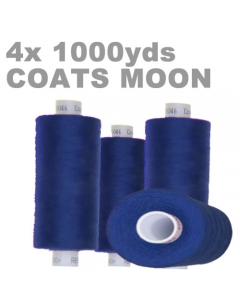4x Large 1000yds Polyester Overlocking Thread Blue