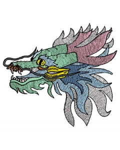 Dragon head  Embroidery Design