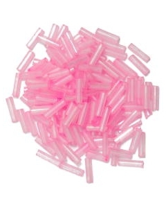 Bugle Beads 6mm in Pink
