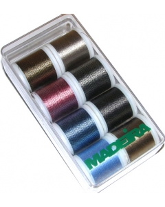 Madeira Soft Twisted Metallic Thread Box 8 x 200m spools