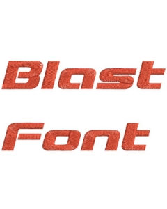 Blaster Font Embroidery Design