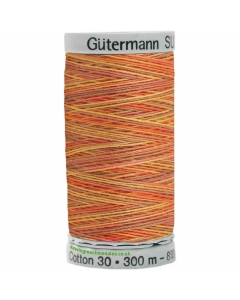Gutermann Sulky Cotton Thread 300M Orange, Blue Col.4004