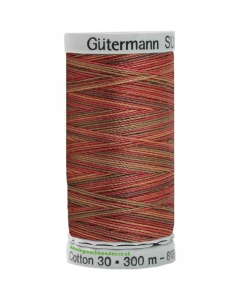 Gutermann Sulky Cotton Thread 300M Brown, Red Col.4010