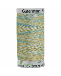 Gutermann Sulky Cotton Thread 300M Blue, Green,Yellow Col.4013