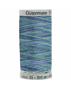 Gutermann Sulky Cotton Thread 300M Blue, Green Col.4016