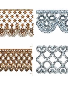 Continuous Lace Border pack Embroidery Design
