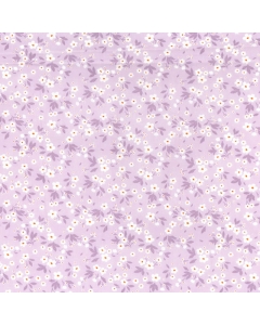 Lilac Ochre Floral Fabric