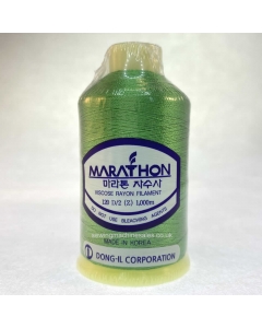 Marathon Machine Embroidery Thread Medium Spring Green 1125 1000m Rayon Thread