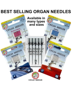 Best selling genuine Organ needles in a range of types and sizes