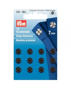 Prym Sew-on Snap Fasteners Black 7mm
