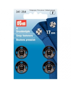 Prym Sew-on Snap Fasteners Black 17mm