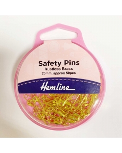 Brass Gold coloured safety pins