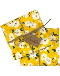 Yellow Daisy Floral Fat Quarter Fabric