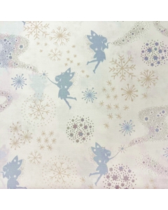 Disney's Gold Tinkerbell Fabric