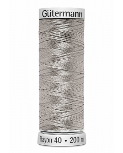 Gutermann Sulky Rayon Thread 200m (1085) Silver Tint White