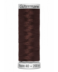 Gutermann Sulky Rayon Thread 200m (1247) Dark Reddish Mink