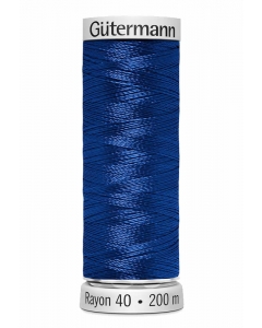 Gutermann Sulky Rayon Thread 200m (526) Mid Mediterranean Blue
