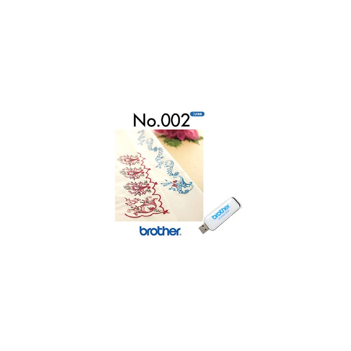 Brother USB machine embroidery designs. Brother USB Memory Stick No.002