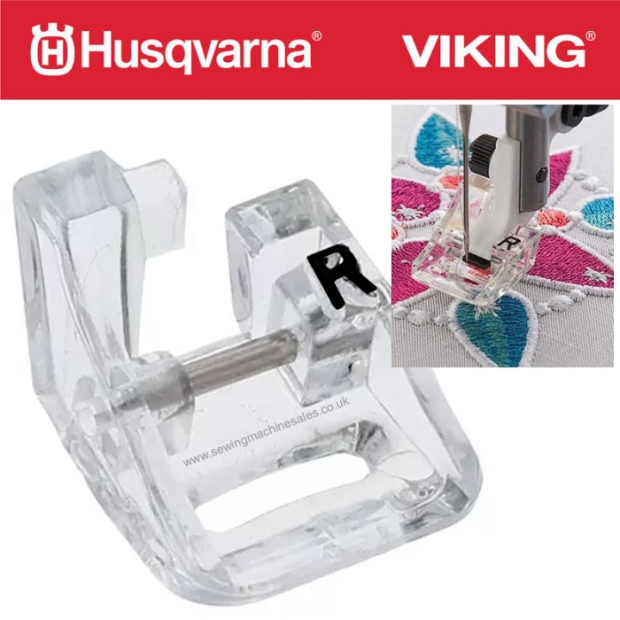 Husqvarna Snap On Clear Embroidery Foot (412849801)
