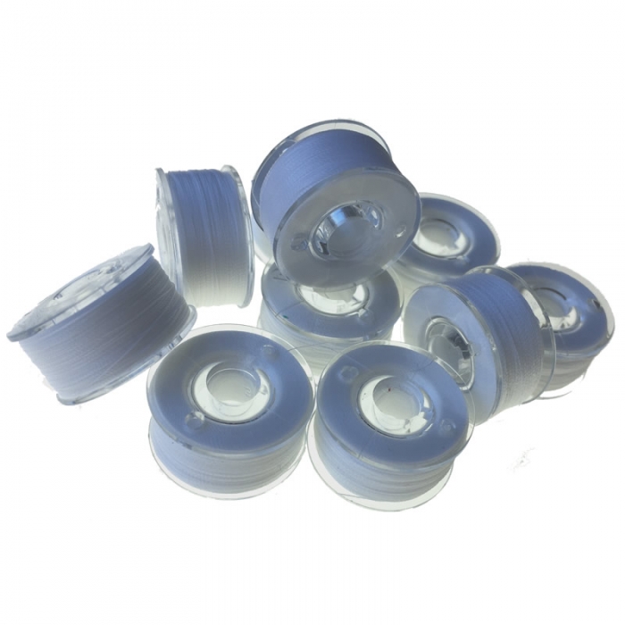 Prewound Plastic Bobbins for Brother, Singer, Janome Embroidery Machines
