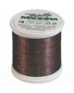 Madeira Twisted Metallic 200m Thread - 426 Penny Copper/Black