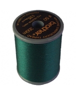 Brother satin finish embroidery thread. 300m spool DEEP GREEN 808
