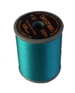 Brother satin finish embroidery thread. 300m spool TEAL GREEN 534