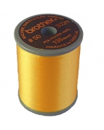 Brother satin finish embroidery thread. 300m spool HARVEST GOLD 206