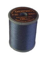 Brother satin finish embroidery thread. 300m spool DARK GREY 707