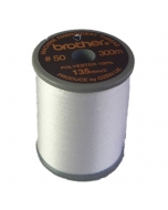 Brother satin finish embroidery thread. 300m spool WHITE 001