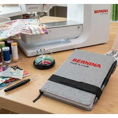 Bernina Dark Grey Moleskin A5 Note Book with Pen