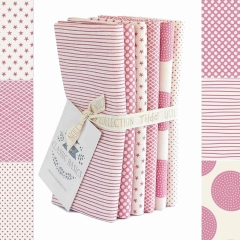 Tilda Pink Classic Basics Fat Quarter Pack of 6