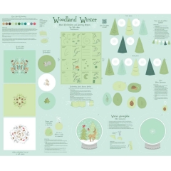 Woodland Winter Just Make It! Trees and Snowflakes Garland Panel