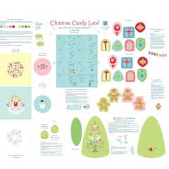 Christmas Candy Land Just Make It! Presents and Ornaments Garland Panel