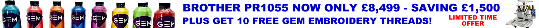 BROTHER PR1055 NOW ONLY £8499 PLUS GET 10 FREE THREADS