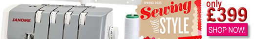 Janome overlockers from £399