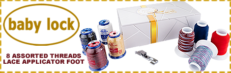 FREE Assorted threads and Lace Applicator Foot