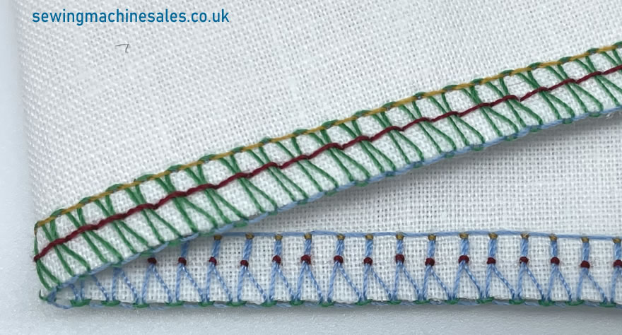 A well balanced overlock stitch with great tension adjustment