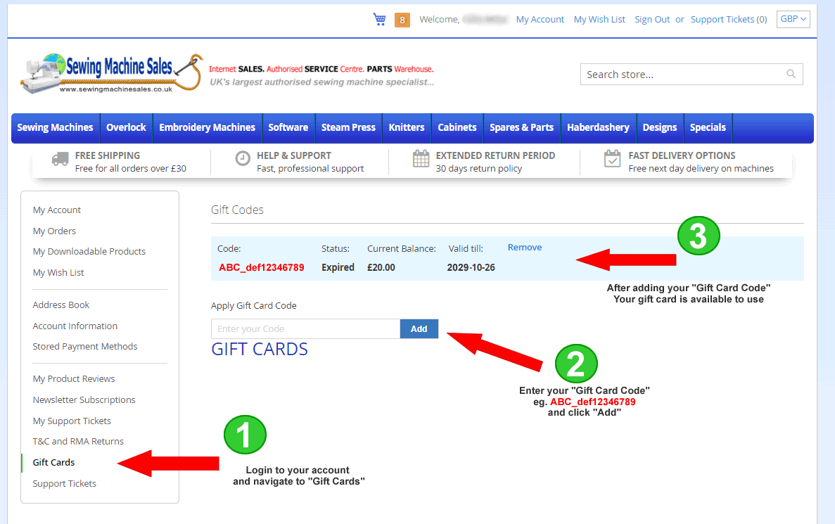 How to check gift card balance