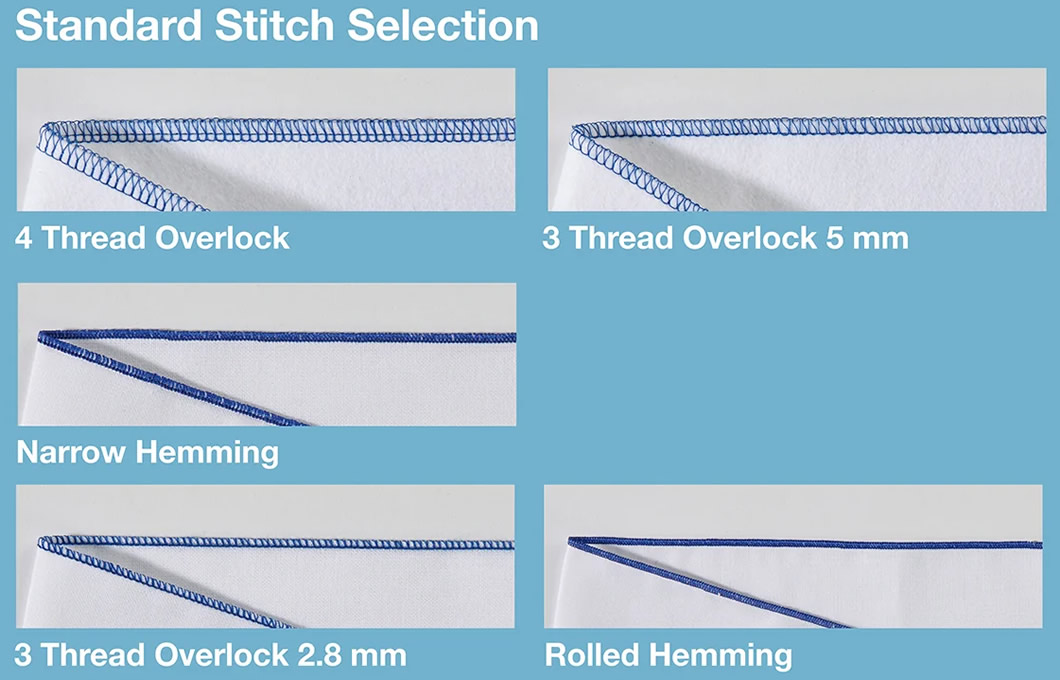 2104D Standard Stitch Selection