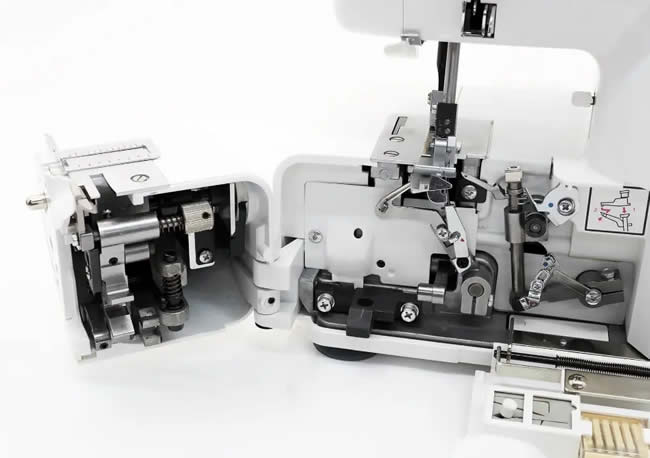 Open front for looper access