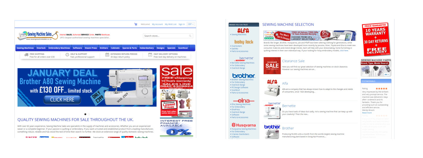 Back to the new 2020 to 2023 website changes